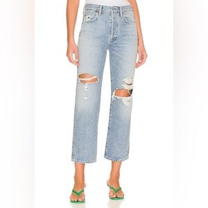 Citizens of Humanity Emery Crop Relaxed Straight in Heatwave - Size 27